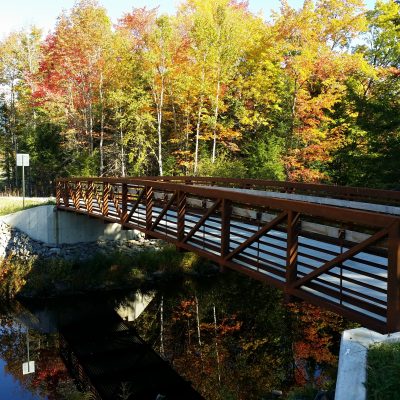 photo of the pit trail bridge in Indian Township